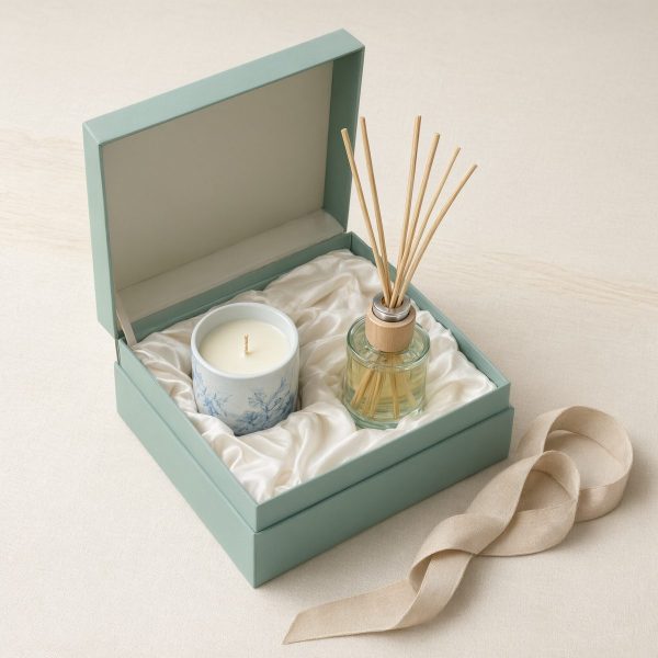 A Realm in Bloom:Reed Diffusers+Scented Candles Gift Set